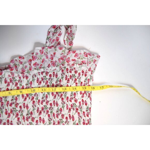 J. Crew Liberty Fabric Smocked Tank Top Small Floral Pattern Size M - Picture 11 of 14